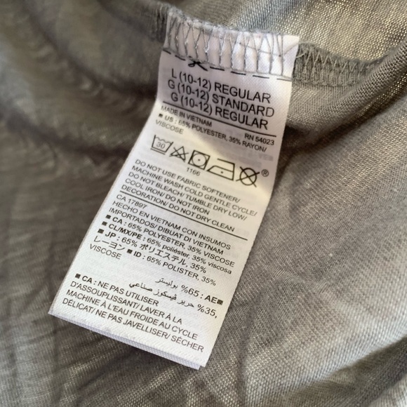 Old Navy Active Go Dry Girls L 10/12 Regular long sleeve side tie shirt - Picture 5 of 5